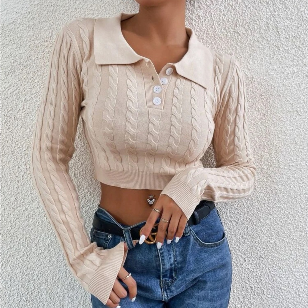 SHEIN Crop Sweater